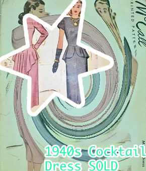 1940s cocktail dress