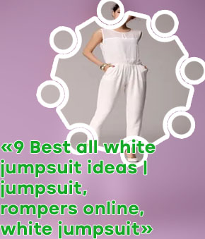Casual white jumpsuit