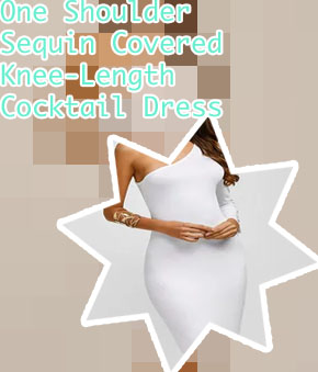 Knee length cocktail dress