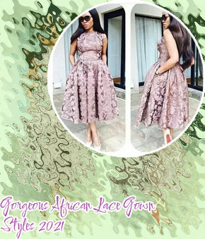 Lace styles for ladies gown