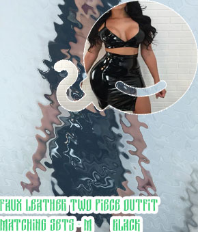 Leather two piece set