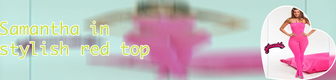 Pink pants red top