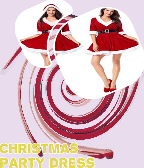 Red christmas party dress