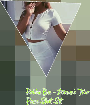White two piece skirt set